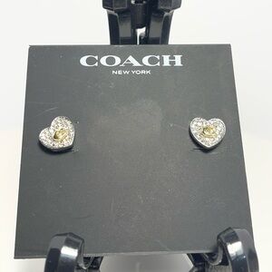 Coach Gold Heart Earrings